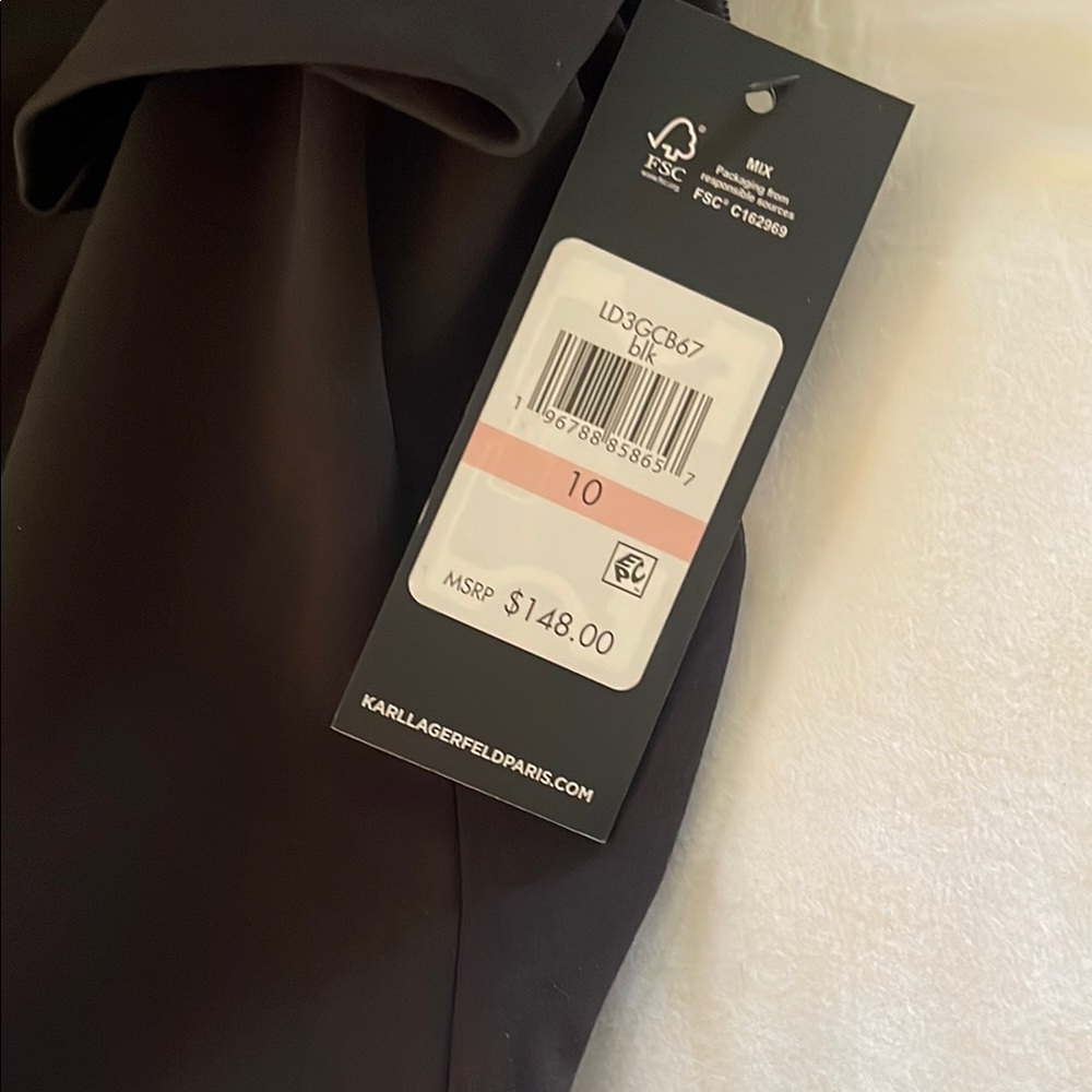 Karl Lagerfeld Black Dress